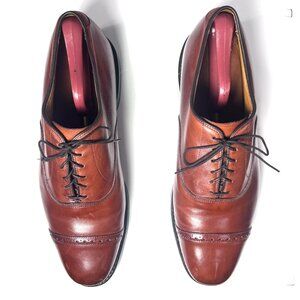 ALLEN EDMONDS Byron Dress shoes Men's 10D, Brown leather lace up, Made in USA